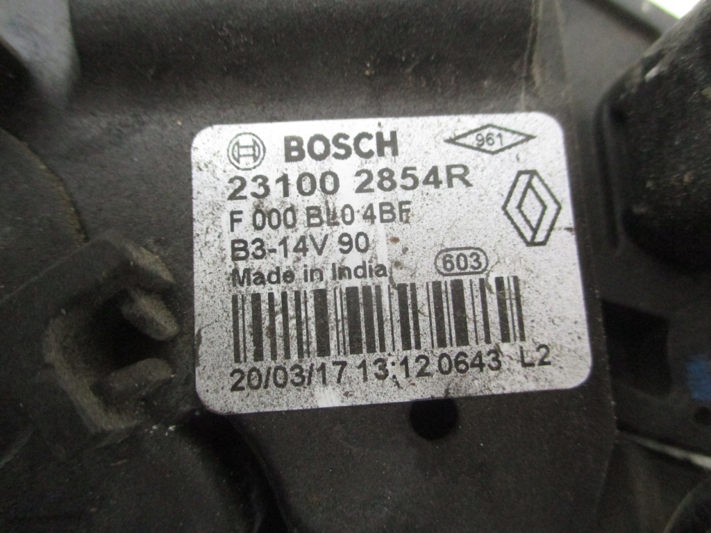 фото №4, Renault captur i clio iv генератор 0.9 tce 12-19 rok 231002854r