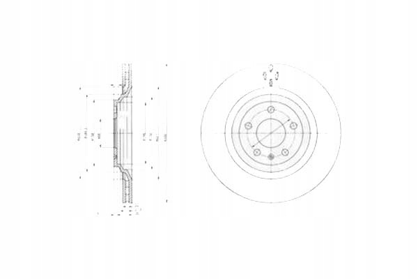 фото №1, Delphi тормозные диски тормозные 2szt audi a6 allroad 3.2 f