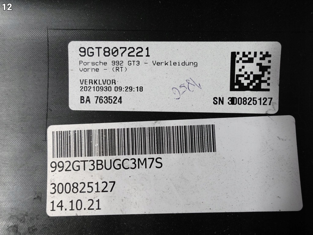 фото №13, Porsche 911 992 gt3 21- бампер бампер перед 9gt807221