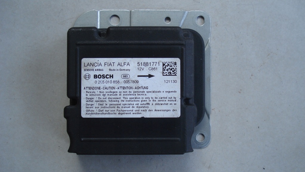 фото №1, Датчик подушка безпеки 51881771 fiat doblo ii combo