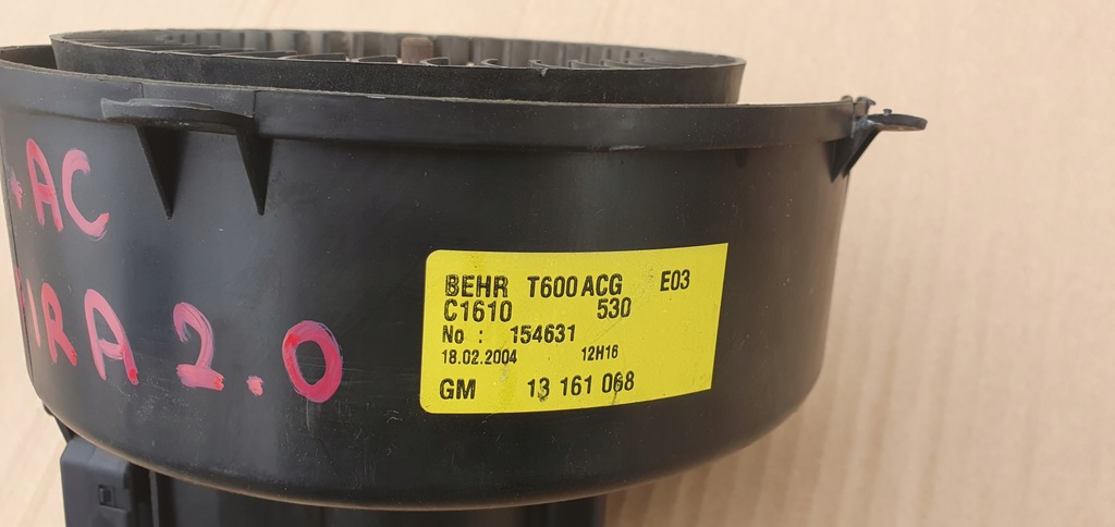 фото №9, Opel zafira a вентилятор повітродувка 13161068