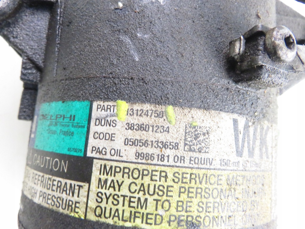 фото №9, Компресор кондиціонера opel astra iii h 1.6 13124750