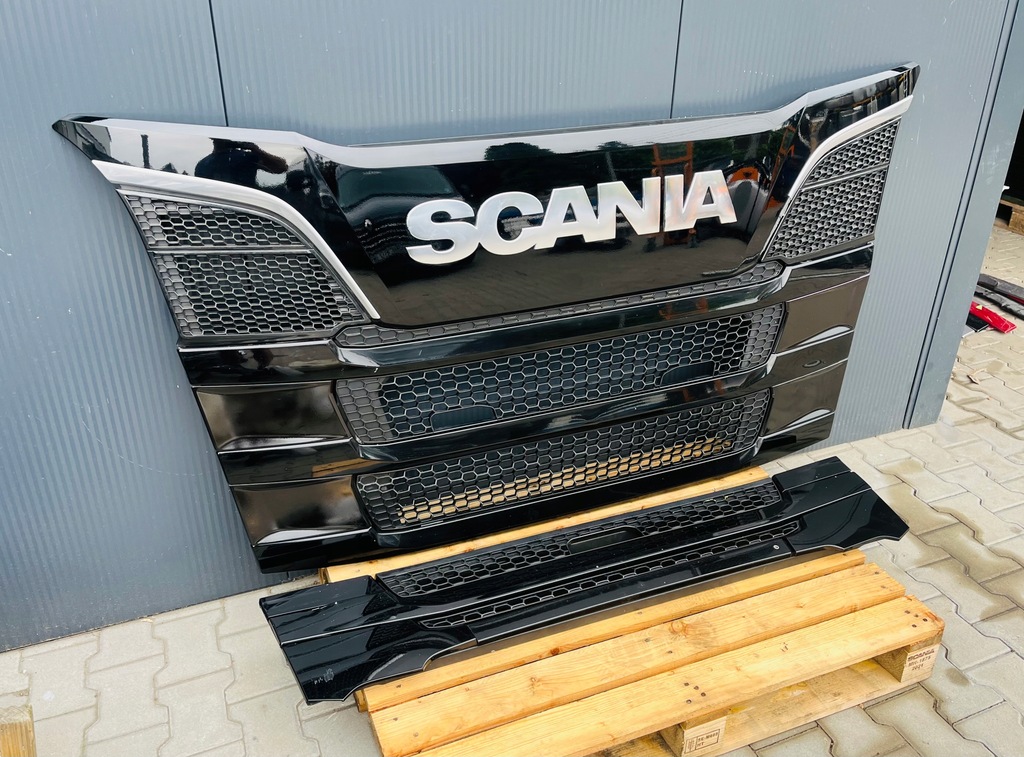 фото №3, Решітка радіатора капот scania r s новий model