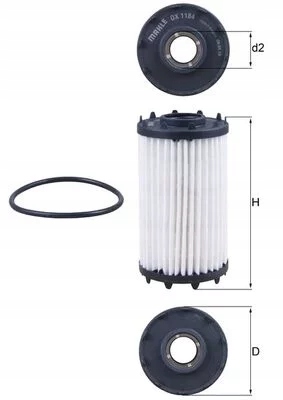 Купить Фильтр масла audi, bentley, porsche, vw s mahle