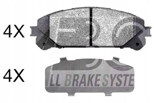 фото №1, A.b.s. тормозные колодки тормозные lexus nx 200t awd zgz1_.