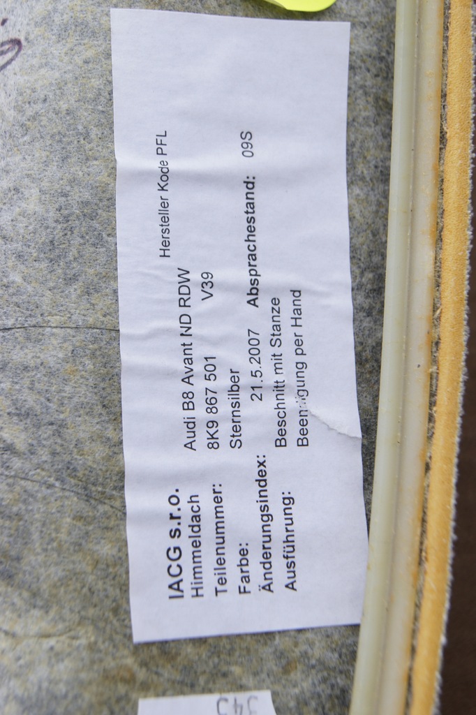 фото №10, Gd audi a4 8k9 avant потолок 8k9867501