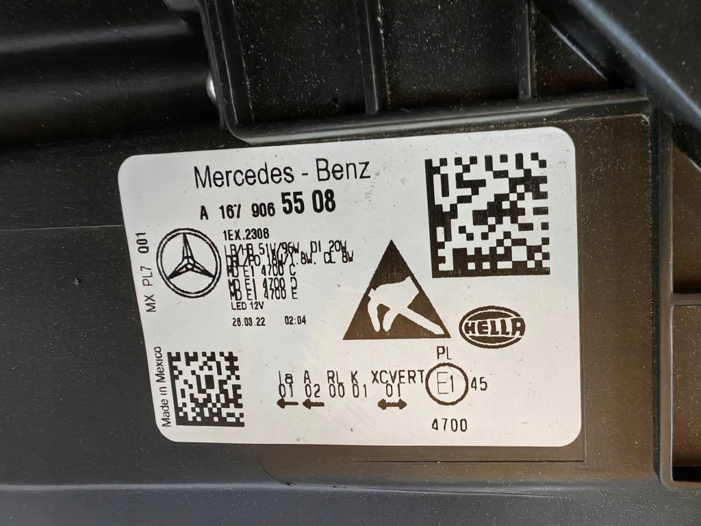 фото №4, Mercedes gle w167 multibeam - лампа full led cała ładna