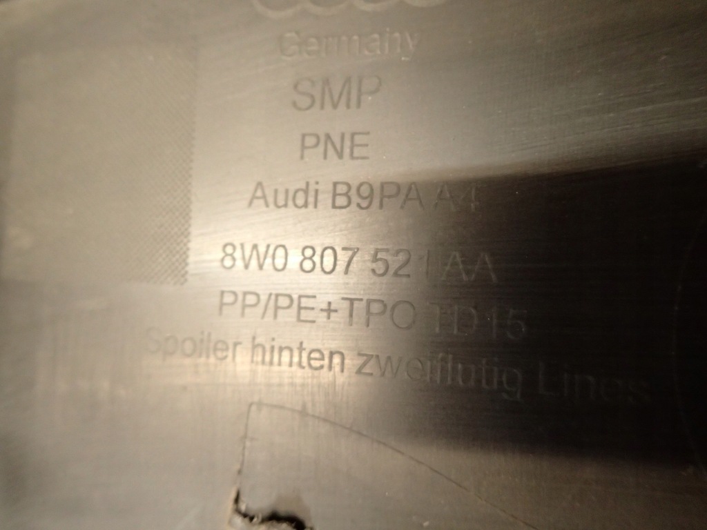 фото №6, Бампер задняя накладка audi a4 b9 8w 18- lift