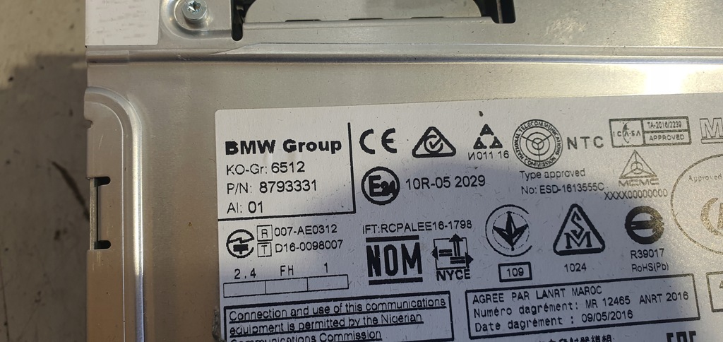 фото №9, Bmw 4 f36 радіо навігація панель i drive 8793331