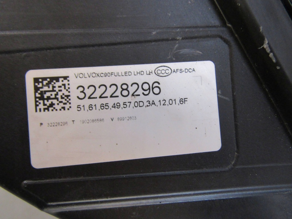 Фара перед volvo xc90 full led active high beam 14-24 lh ліва 32228296 Ціна