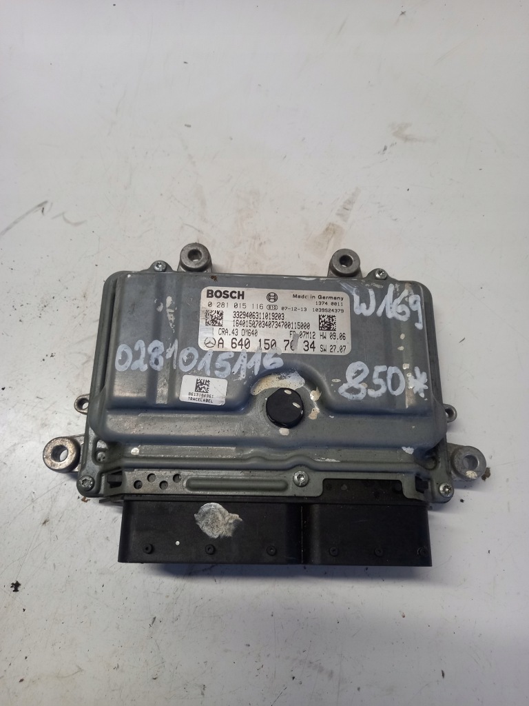 фото №1, Блок керування бортовий комп'ютер двигуна w169 0281015116