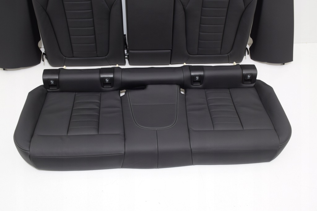 фото №11, Bmw x4 g02 lci оббивка сидіння заднє сидіння шкіра czarna вентиляція обігрів