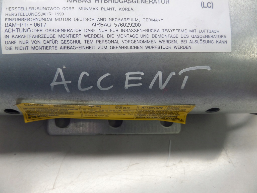 фото №8, Hyundai accent ii подушка пасажира 99-06