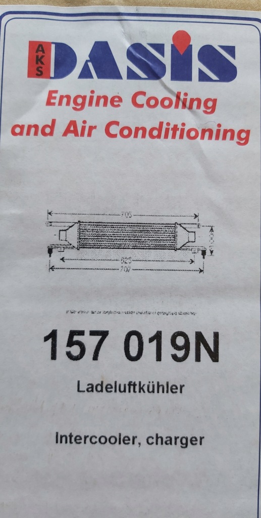 Новий інтеркулер opel corsa d 1.3 cdti 55702194 в Україні