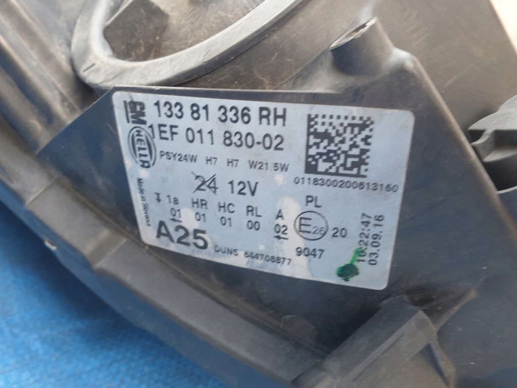 фото №9, Gm opel corsa korsa e лампа передняя правая