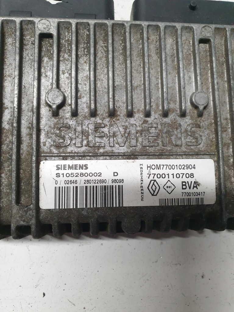 фото №6, Бортовий комп'ютер двигуна 7700110708 renault scenic i 2.0