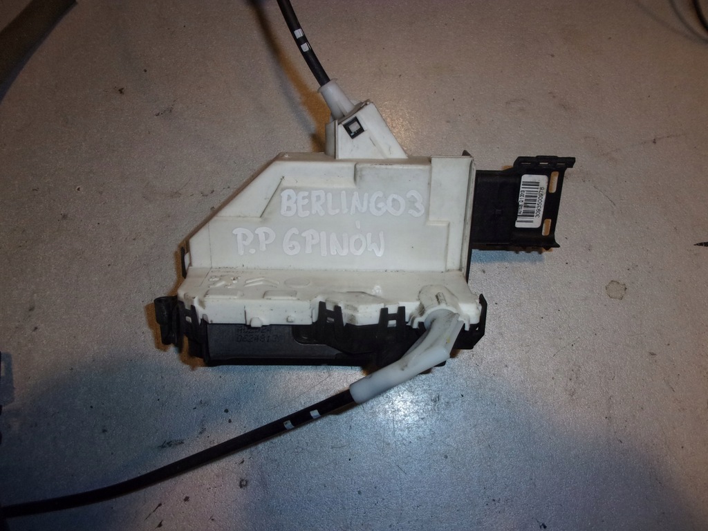 фото №1, Замок дверь правый перед citroen berlingo iii 6 pin