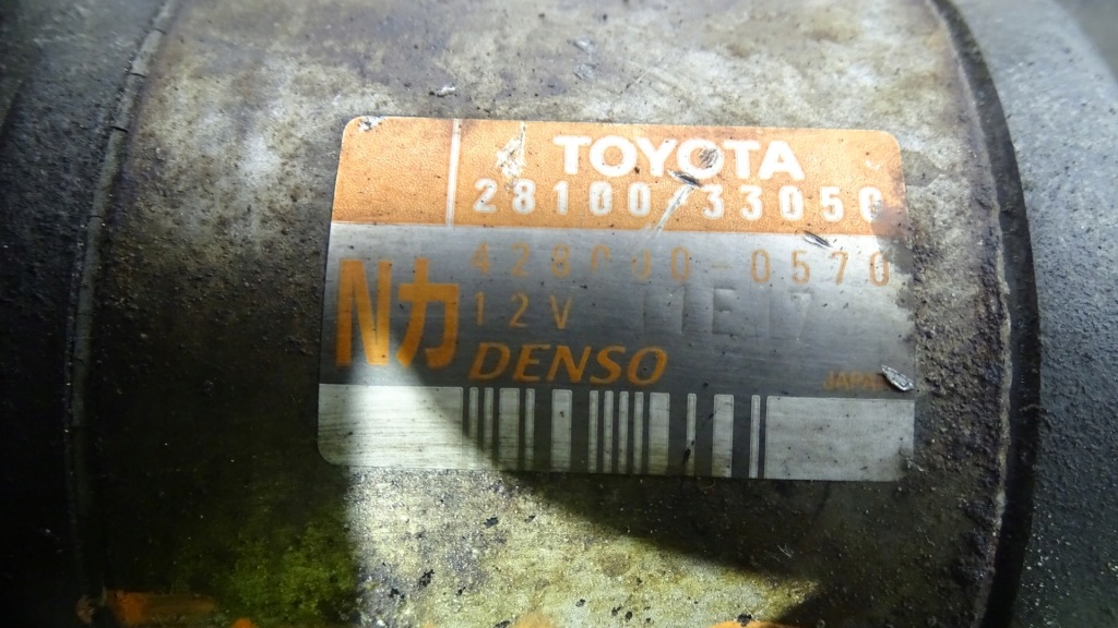 Стартер toyota yaris 1 рестайлинг  1.4 428000-0570 Недорого