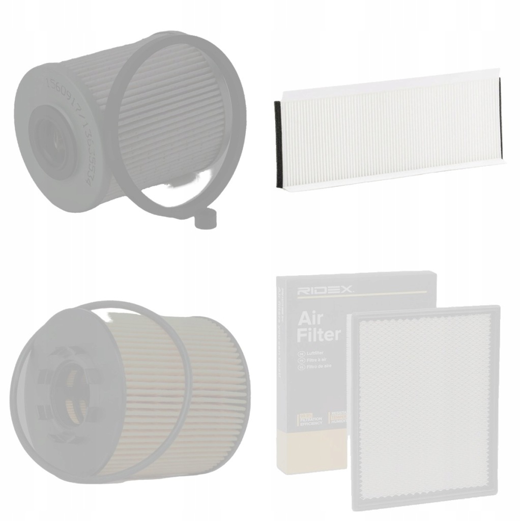 фото №3, Набір фільтрів ridex 4055f29559 do renault master ii кузов суцільні fd