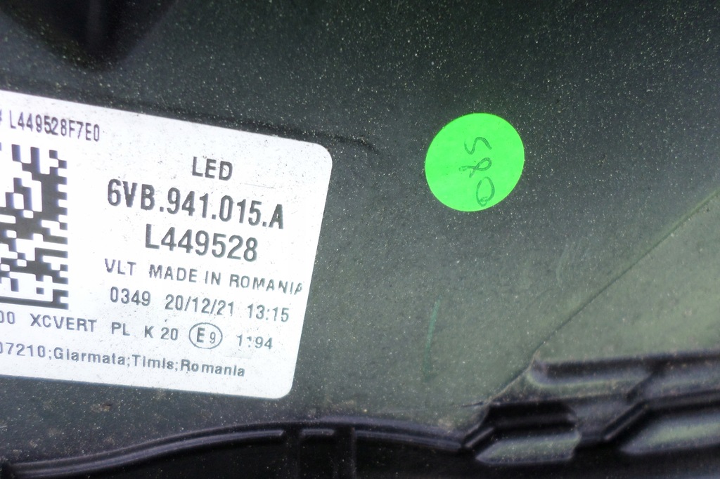 фото №6, Fabia iv лампа левая full crystal led 6vb941015b