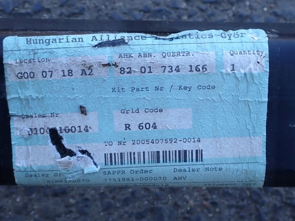 фото №7, Hak буксирувальний роз'єм dacia sandero iii brink 8201734167 9070769