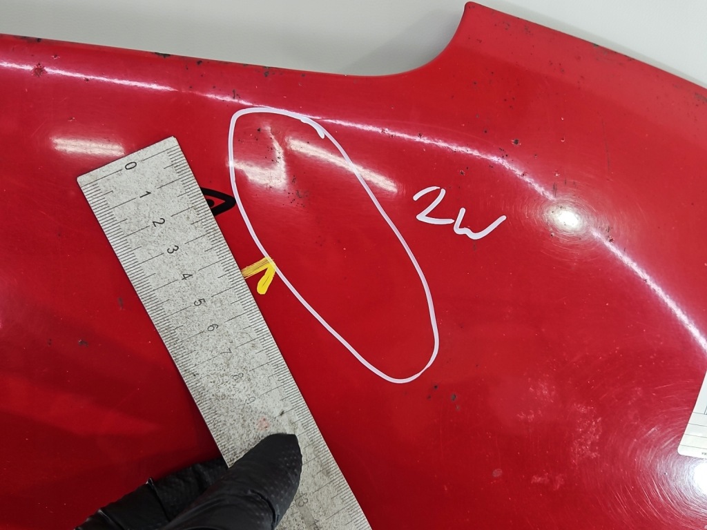 Капот передняя kia picanto 1 03-07 красный p9 Оригинал