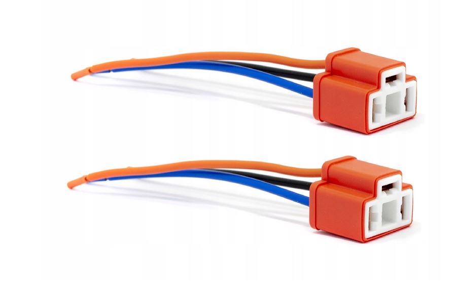 фото №6, 2x роз'єм колодка цоколь штекер керамічна h4