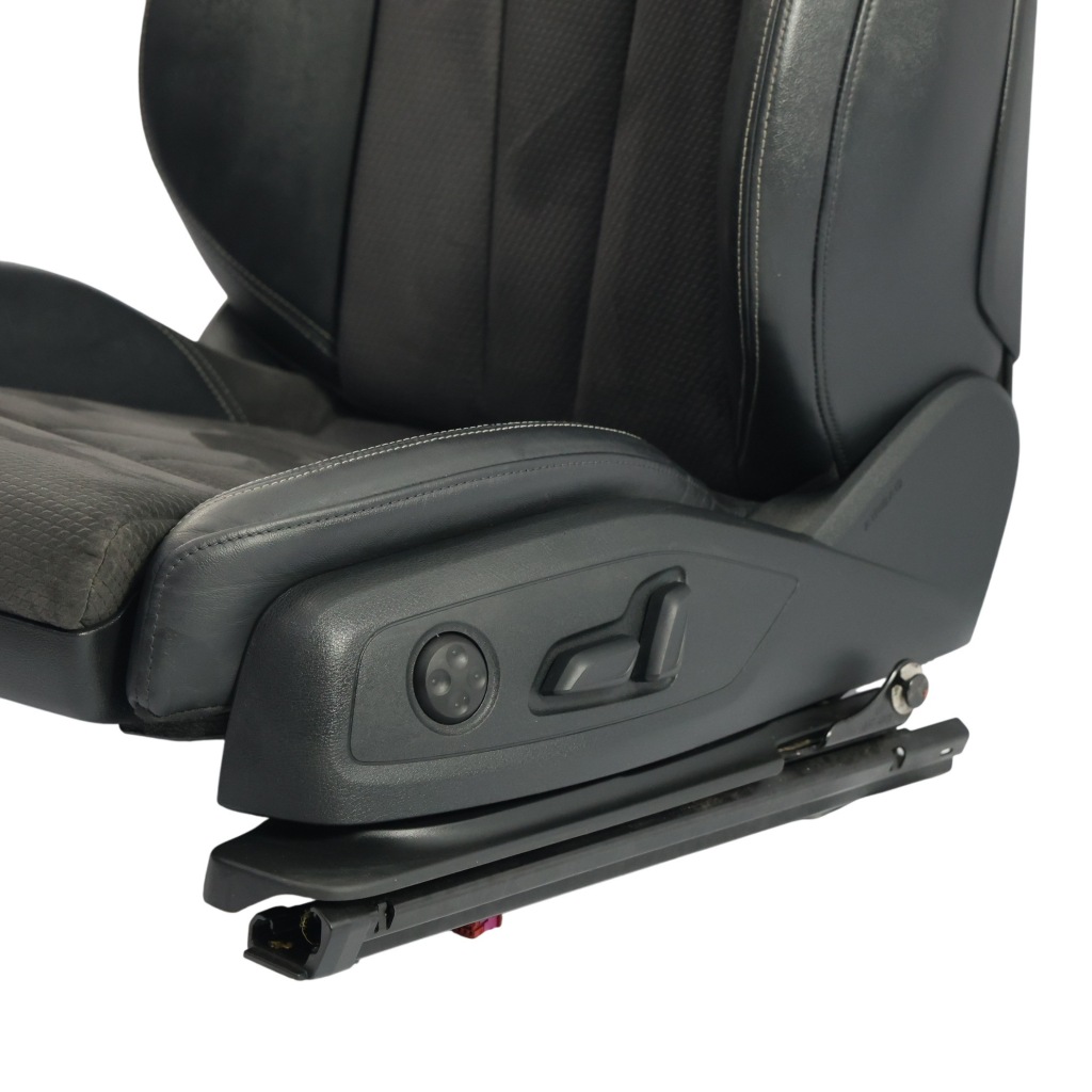 фото №11, Audi a5 f5 sportback сиденье передний левый s-line с подогревом полукожа чёрно szary