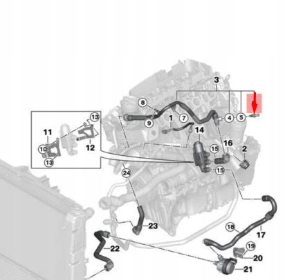фото №8, Bmw 2 f22 датчик температуры жидкость охлаждающий 218d дизель 13627823993 oem