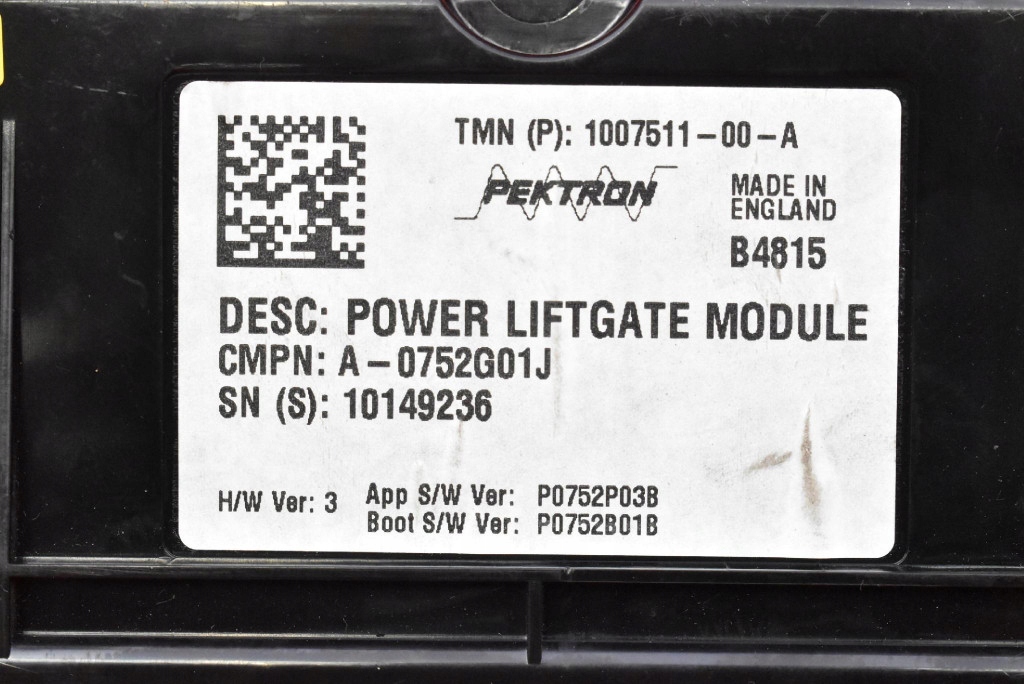 Блок керування модуль задній кришки 1007511-00-a tesla model s 12-20 Зі Шроту