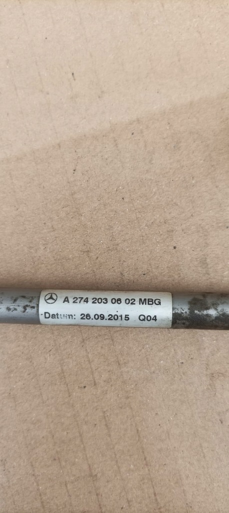 фото №3, Mercedes w205 c klasa шланг труба масла 2.0 cgi