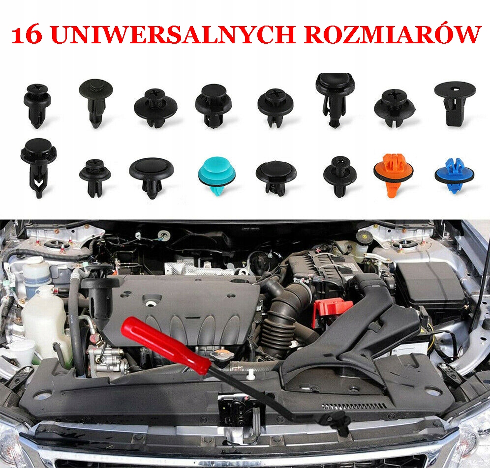 Набір кліпси штифти автомобільні + ściągacze Ціна