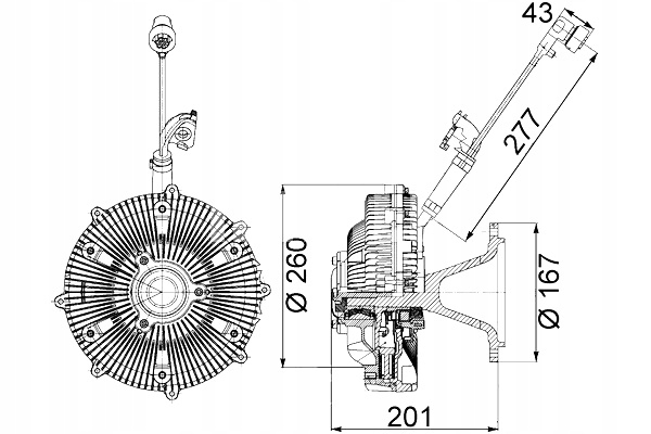Зчеплення вентилятора радіатора mercedes actros actros mp2 mp3 Ціна
