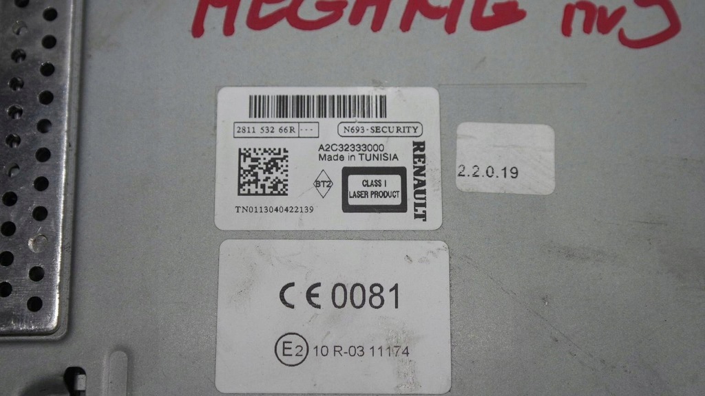 фото №14, Екран навігація renault megane iii 259150931r