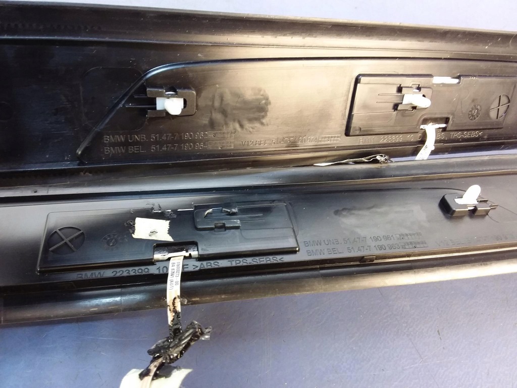 фото №10, Bmw 7 f02 накладки пороговые led 7190969 комплект