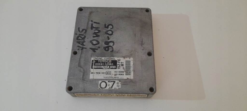 фото №1, Бортовий комп'ютер двигуна toyota yaris 1.0 vvti