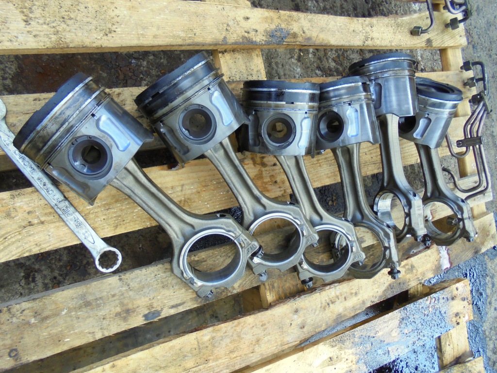 фото №13, Запчасти двигателя man tgl tgm 250,290 – блок двигателя, wał коленчатый, головка