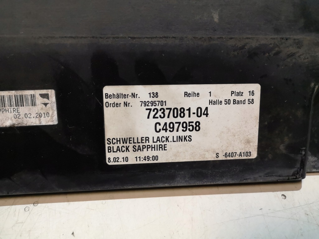 фото №8, Bmw оригінальний номер 51777184773 молдинг поріг l