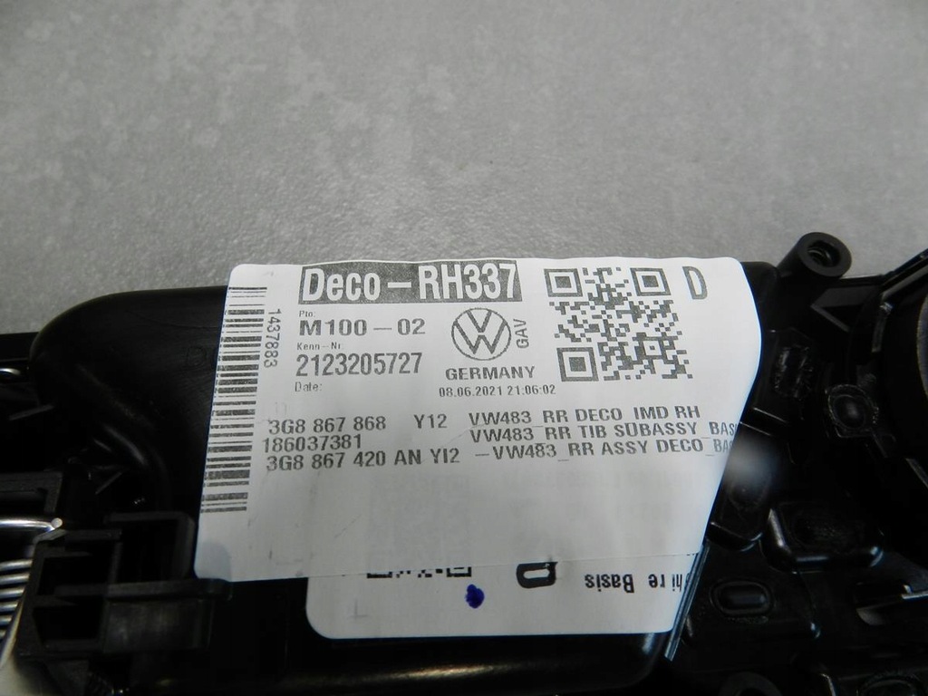 фото №11, Vw arteon молдинг dekor дверь правая задняя 3g8867420an