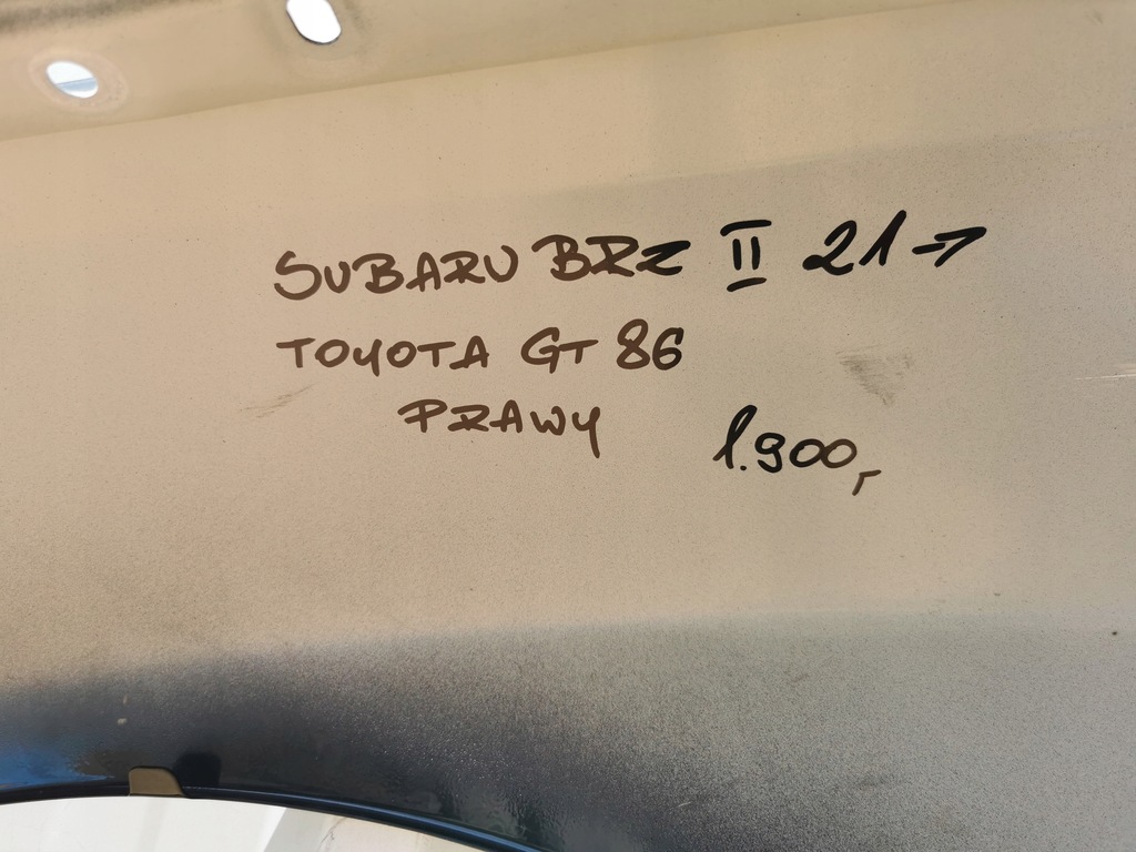 фото №16, Subaru brz ii toyota gt86 21- крила правий перед передній