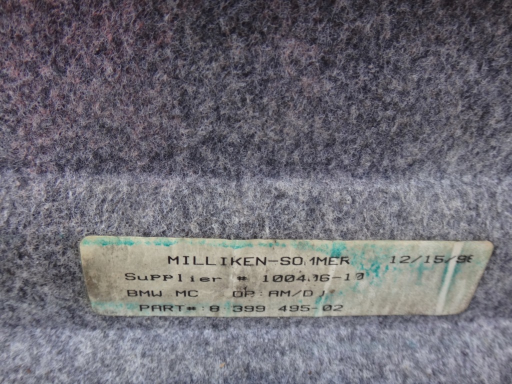 фото №4, Обивка защита левая багажника bmw z3 cabrio