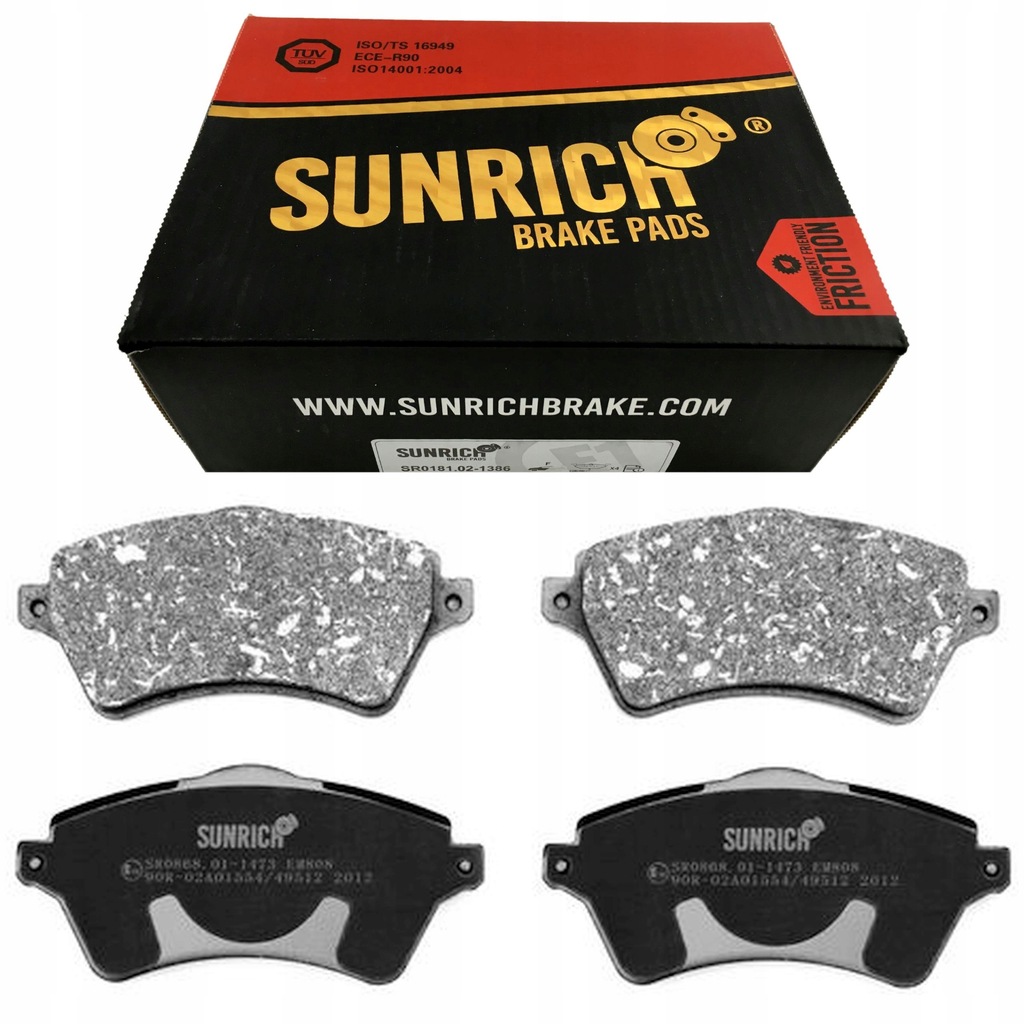 фото №1, Тормозные колодки перед land rover freelander 2000-2006 t.wen