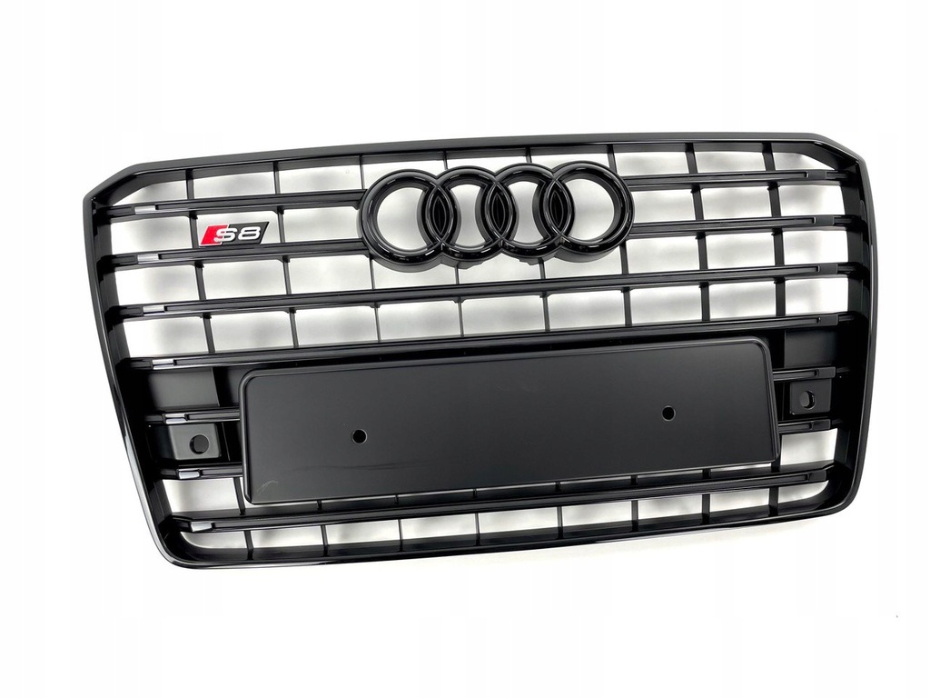 фото №9, Audi a8 s8 d4 lift 2014-2017 решётка радиатора решётка радиатора shadow line