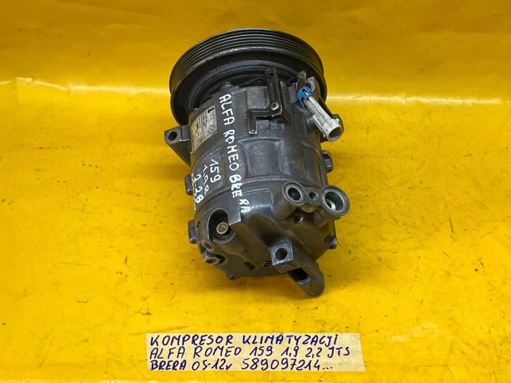 фото №13, Компресор кондиціонера alfa romeo 159 1,9 2,2b jts brera 05-12r 589097214 .