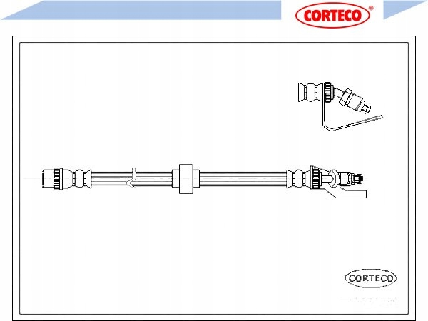 фото №2, Corteco 19030289 шланг тормозной гибкий
