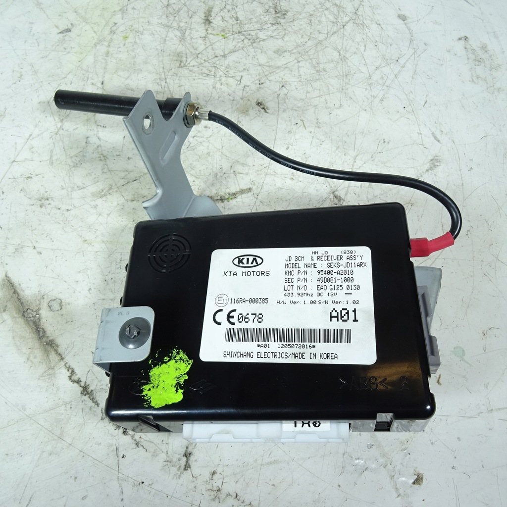 фото №1, Kia ceed ii 1.4crdi модуль bcm 95400-a2010