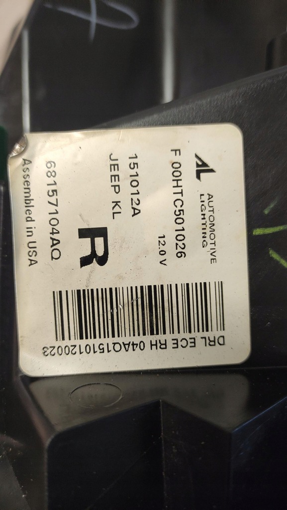 фото №12, Jeep cherokee kl лампы перед комплект 68157104aq