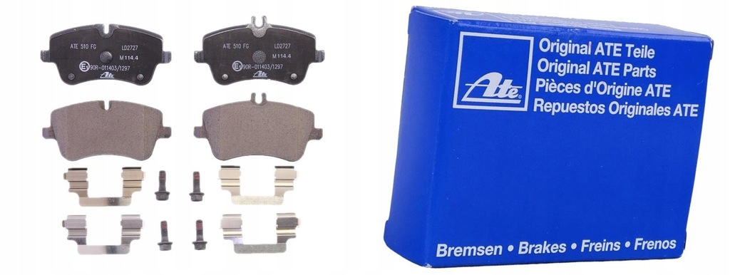 фото №11, Ate 13.0470-2727.2 набір гальмівних колодок гальмівних, гальма дискові