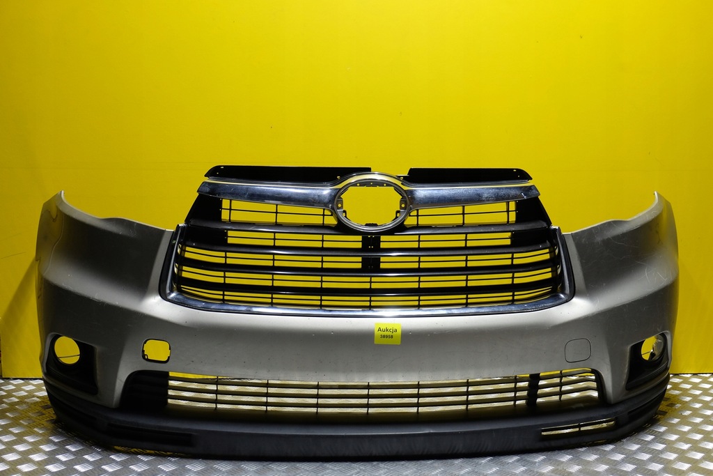 фото №1, Toyota highlander 2014- бампер перед решётка радиатора usa