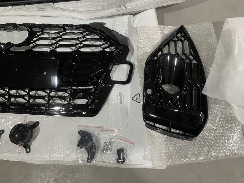 фото №8, Бампер перед audi a4 b9 8w 20- lift rs4 look + нижня захист